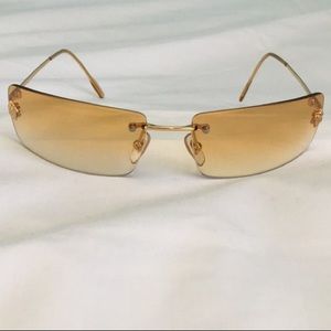 Versace Medusa head Gold rimless ModN26 sunglasses